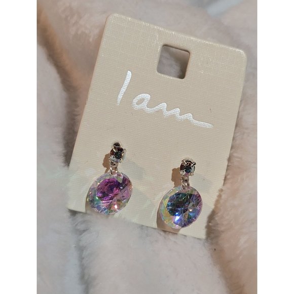 Multicolor Crystal Drop Earrings | I am - Picture 1 of 2